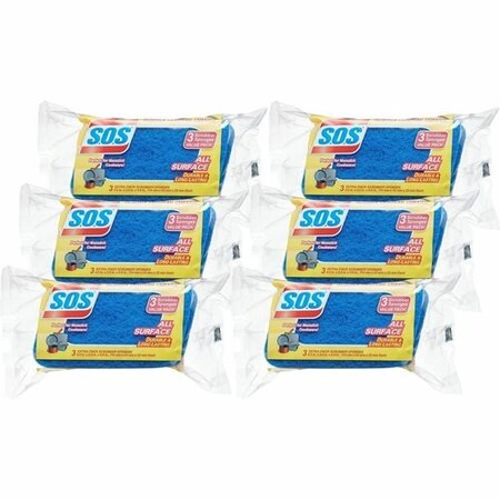 Clorox SPONGE, SCRUBBER, S.O.S.3PK CLO91028PL
